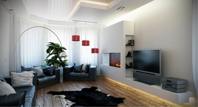 Mẫu thiết kế nội thất căn hộ chung cư HVD00041
