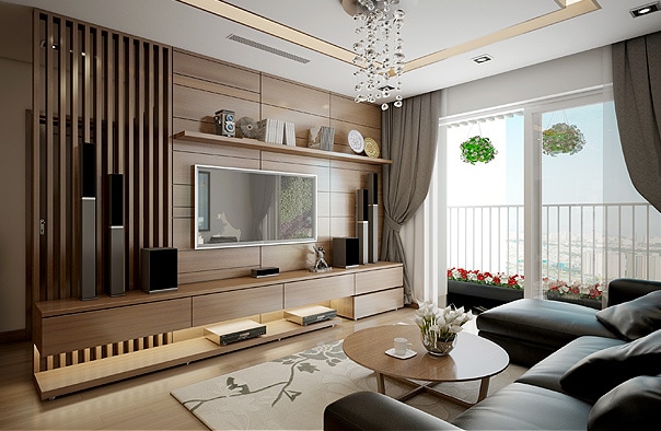 Mẫu thiết kế nội thất căn hộ chung cư HVD0053