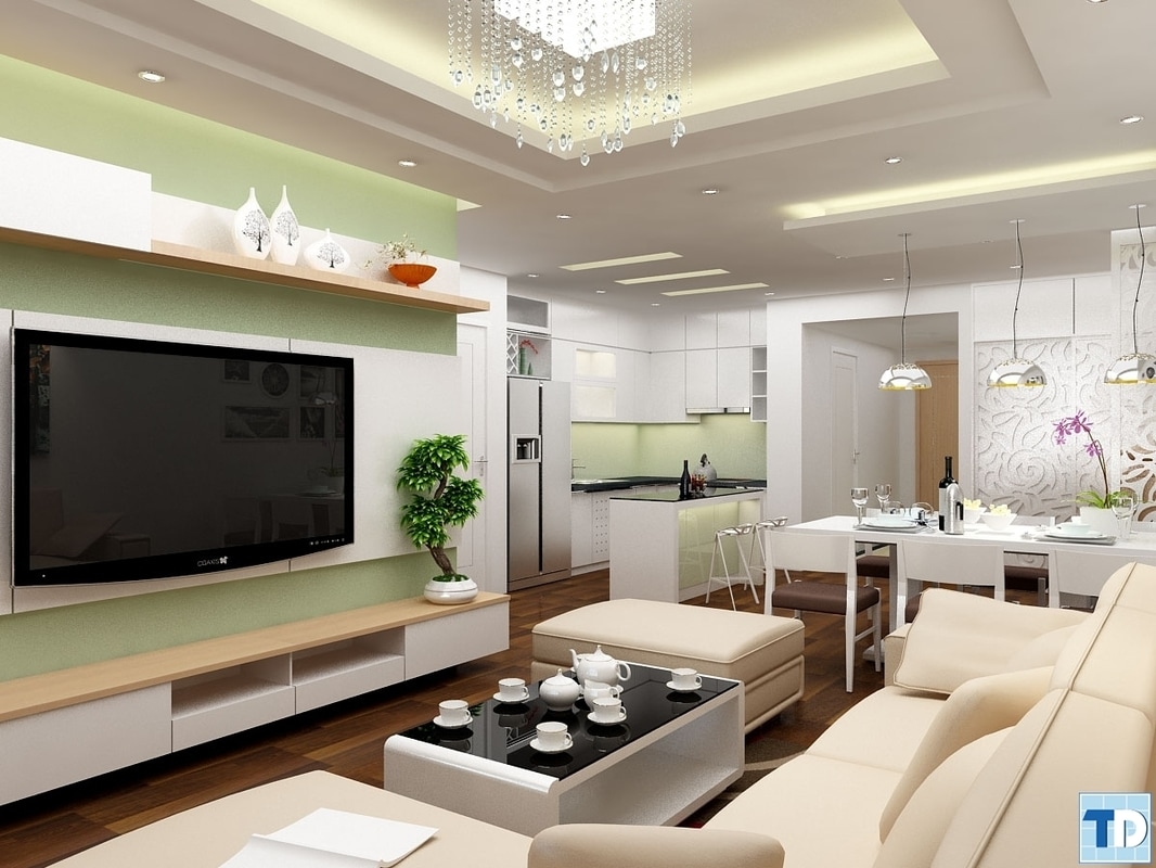 Mẫu thiết kế nội thất căn hộ chung cư HVD0055