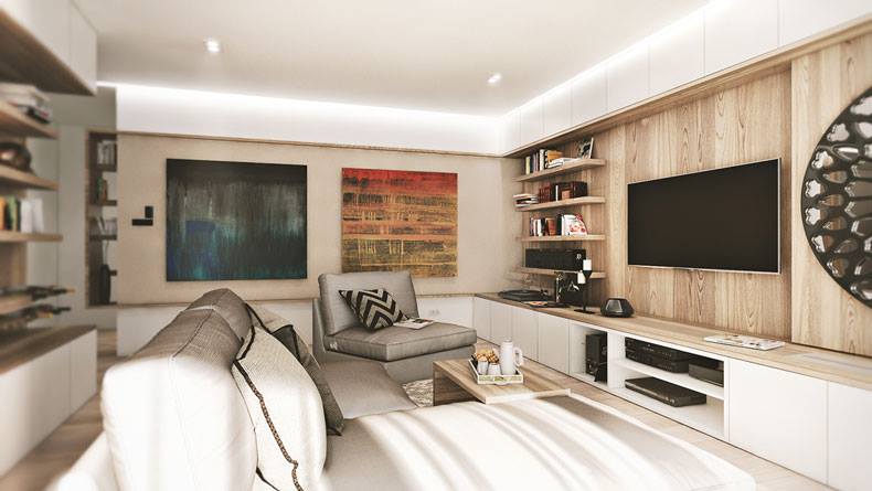 Mẫu thiết kế nội thất căn hộ chung cư HVD0056